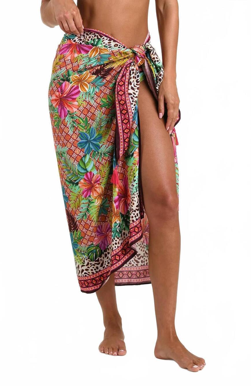 NEW SUNSHINE 79 paradise heat pareo wrap in multicolor